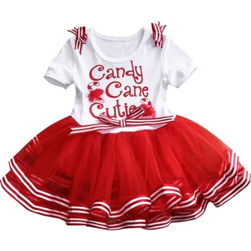 2017 Newest Kids Girls Dress Princess TUTU Dresses for Girl Children Clothing Letter Baby Girls Clothes Christmas Wholesale A112