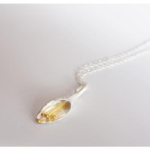 925 Sterling Silver flower Necklaces & Pendants For Women High Quality Sterling-silver-jewelry