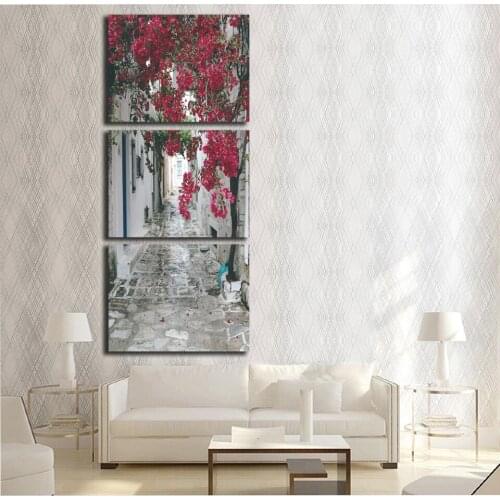 Selling new Waterside town scenery canvas paintings wedding decoration Modular wall Picture FA251 no framed