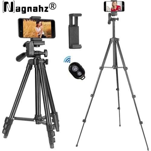 Tripod for Phone Lightweight Camera Tripod Stand with Bluetooth Selfie Remote Phone Holder Video Photography for Xiaomi Huawei