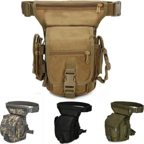 Molle 800D Tactical Military Army Drop Leg Bag Tool Fanny Thigh Pack Hunting Bag Waist Pack Motorcycle Riding Men 's Waist Packs