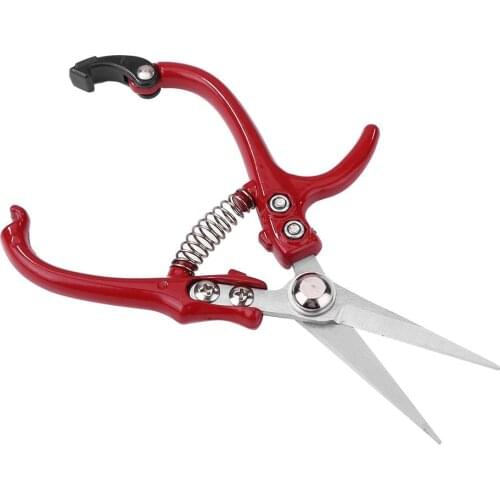 Labor-saving Garden Scissors with Safety Buckle Stainless Steel Spring Fruit Tree Pruning Shears Bonsai Grafting Pruners