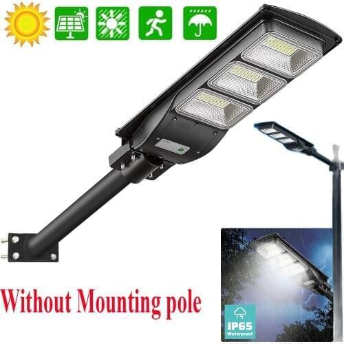 LED Solar Street Lights Outdoor Security Flood Light Auto On/Off Dusk to Dawn and Motion Sensor for Yard Garden Street