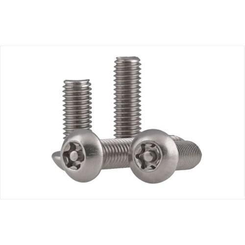 GB2672 304 six-lobe screws Anti-theft screws M3 M4 M5 M6 M8 M10 round head with plum blossom with Column core blots