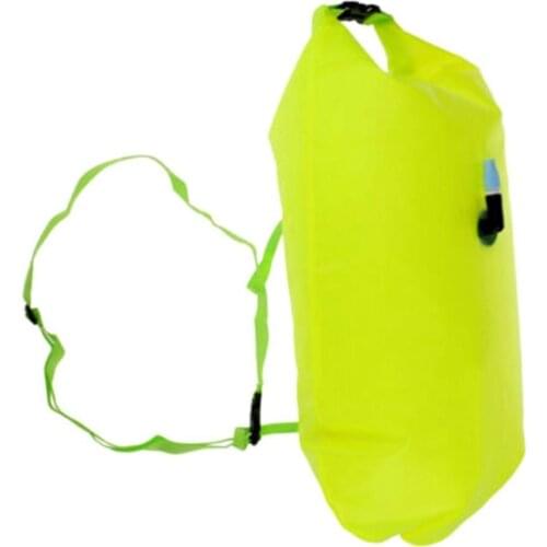 Waterproof Swim Buoy Swim Safety Float And Drybag For Open Water Swimmers Triathletes Kayaker Snorkelers For Safe Swim Training