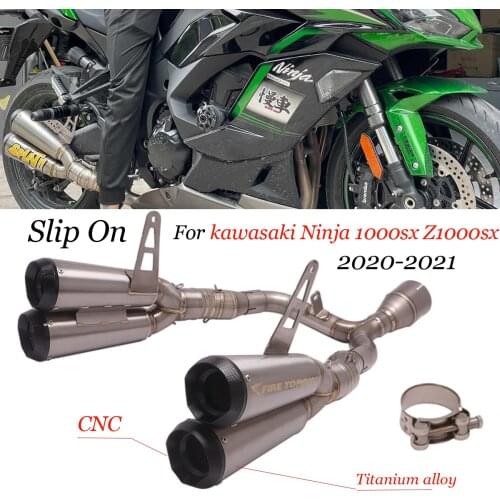 Motorcycle Full System exhaust For Ninja1000sx modified connection Titanium alloy for kawasaki ninja 1000sx z1000sx 2020 2021