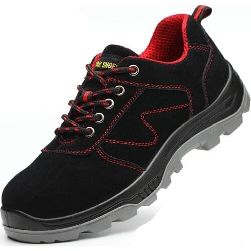 Cow Suede Winter Steel Toe Work Shoes Casual Ankle Boots Puncture Proof Footwear Safety Boots Outdoor Warm Saftly Boots Men