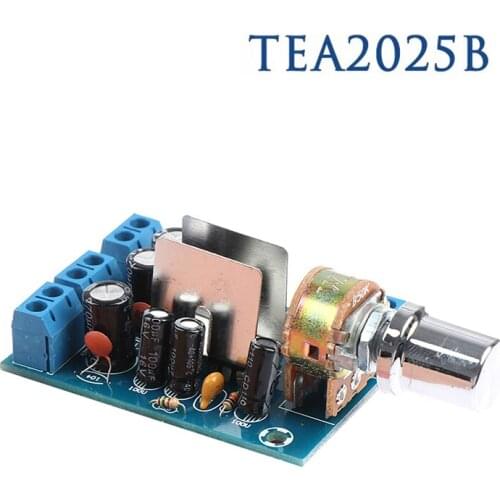 Audio Speakers DIY 2.0 Channrl Mini Amplifier Stereo AMP 3Wx2 TEA2025B Amplificador Audio Home Theater 9V 12V CAR Audio Board
