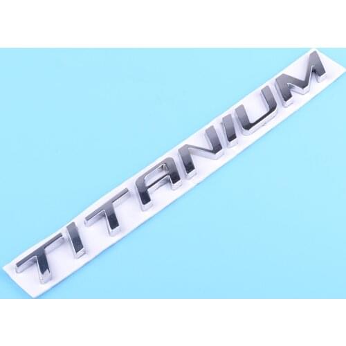 CITALL Universal Car Auto Trunk Chrome Badge Decal Emblem Letters Sticker TITANIUM Fit for Ford Mondeo Kuga