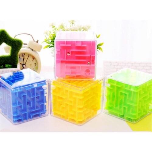 Kids 3D Maze Cube Labyrinth Rolling Twist Toy Intellectual Challenge Puzzle Game Learning Toys For Chilren 3D maze design