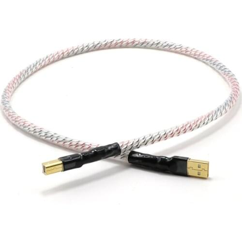 Nordost Valhalla Type A to Type B Shield USB Cable Silver Plated Hifi DAC Data Line