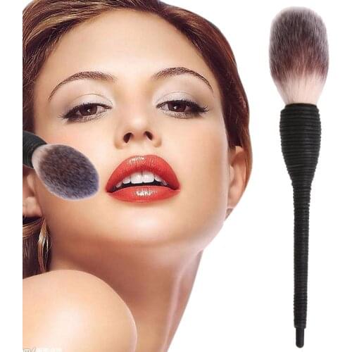 1 PC Pro Women Kabuki Flat Contour Blusher Powder Foundation Eye Shadow Face Makeup Brush Nature Goat Hair Cosmetic Tools