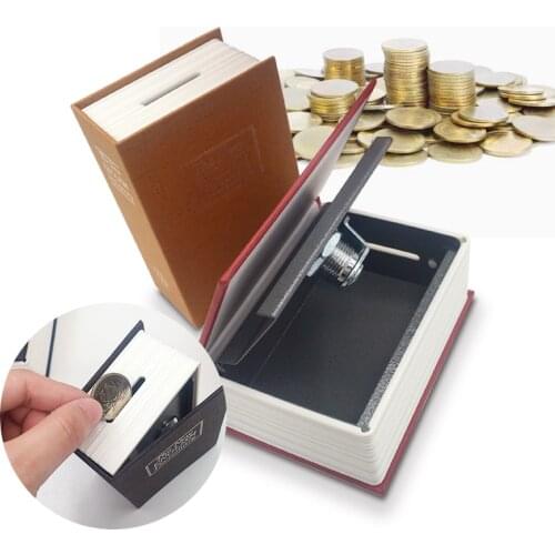 Creative Mini Money Safe Deposit Box Secret Hidden Cash Safe Box Key Unlock Children Saving Box for Coins