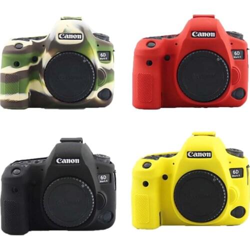 Soft silicone Camera Case Cover For Canon 6D2 6D II 6D Mark II Rubber Case Protective Skin