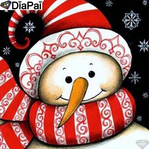DiaPai Diamond Painting 5D DIY 100% Full Square/Round Drill "Cartoon snowman" Diamond Embroidery Cross Stitch 3D Decor A26788