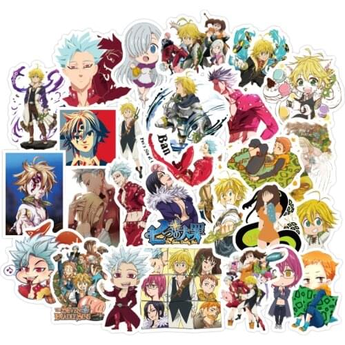 10/30/50pcs/pack Japanese anime The Seven Deadly Sins Stickers For Motorcycle Notebook Computer Car Childrens Toys Refrigerator