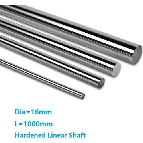 4pcs/lot Dia 16mm shaft 1000mm long Chromed plated linear shaft hardened shaft rod bar rail guide for 3d printer cnc parts