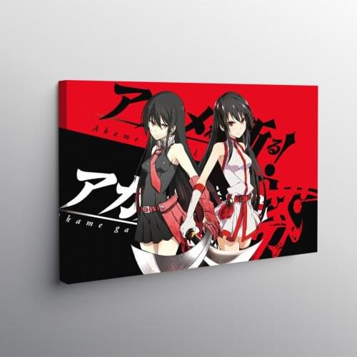 Wall Art Home Decorative Akame Ga Kill! Anime Canvas HD Printed Poster 1 Piece Anime Painting Modern Modular Frame Living Room