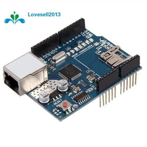 No Need Soldering! UNO Shield W5100 Ethernet Shield For Arduino Main Board UNO R3 ATMega 328 1280 MEGA2560 With Micro SD
