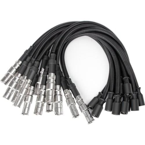 NEW-12Pcs for Mercedes Benz C E Cl W220 W211 W463 Ignition Cable Spark Plug Wire 1121500118