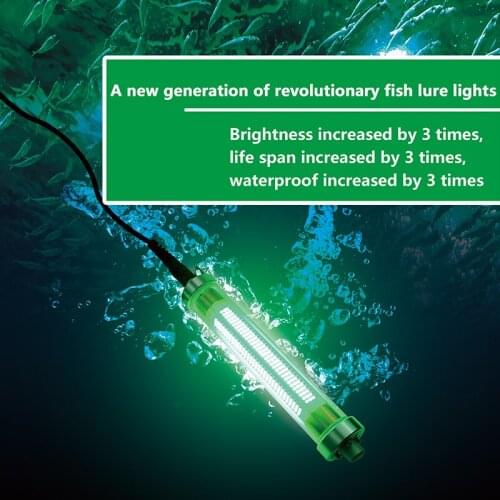 A new generation of revolutionary underwater fishing light green 20000 lumens LED 360 degree diving