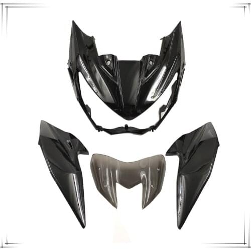 One Set Motorcycle ABS Injection Fairings for Upper Front Head Fairing Cowl Nose Cowl for Kawasaki Z 800 2013 2014 2015 2016