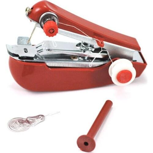 80PCS/LOT Portable needlework Cordless Mini Hand-Held Clothes Fabrics Sewing Machine
