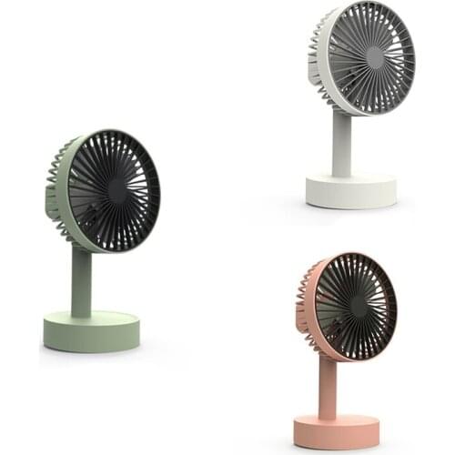 USB Handheld Charging Office Desktop Shaking Head Electric Fan Portable Student Dormitory Brushless Silent Small Fan
