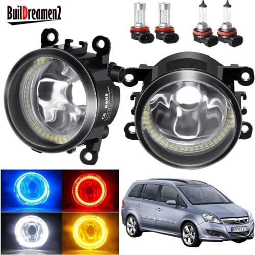 Angel Eye Fog Light Assembly For Opel Zafira B MPV A05 2005-2011 Car Front Bumper Fog Light with Halo Ring Daytime Running Light