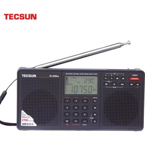 Tecsun PL-398MP Stereo radio portatil AM FM Full Band Digital Tuning with ETM ATS DSP Dual Speakers Receiver MP3 Player
