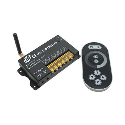 RF203 2.4G touch wireless led dimmer controller with remote for led strip SMD3528 5050 brightness adjust dimmer