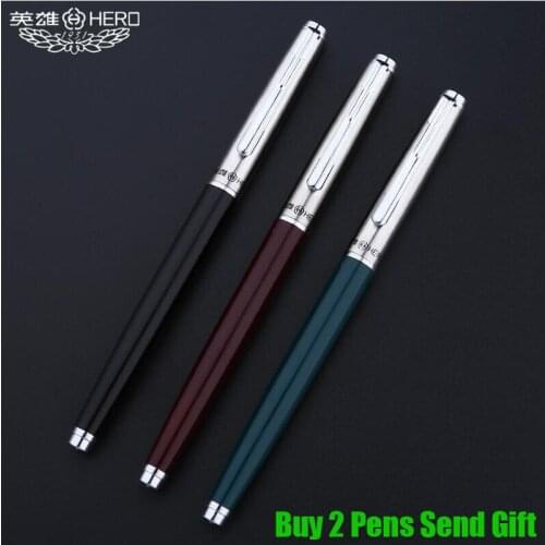 Classic Design Hero 007 Brand Ink Fountain Pen School Student Homeworking Writing Pen Buy 2 Pens Send Gift