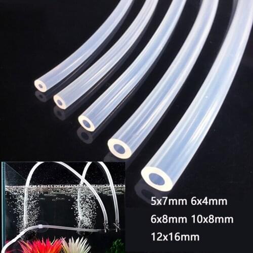 3/5Meters PVC hose pipe Aquarium Air Pump Hose Air Bubble Stone Aquarium Fish Tank Pond Pump Soft Tubing Hose Accessories