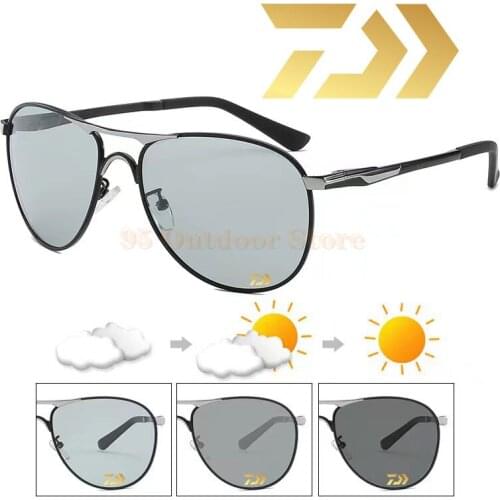 Daiwa New Fishing 100% UV400 Polarized Sunglasses for Men Outdoor Sports Windproof Sand Goggle Sun Glasses UV Protection