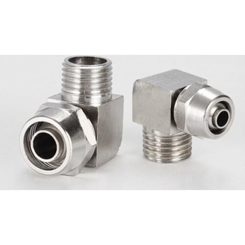 OD 4/6/8/10/12mm Hose Tube M5 1/8'' 1/4'' 3/8'' 1/2'' Male Thread Pneumatic Fast twist Fittings Elbow Quick Joint Connector