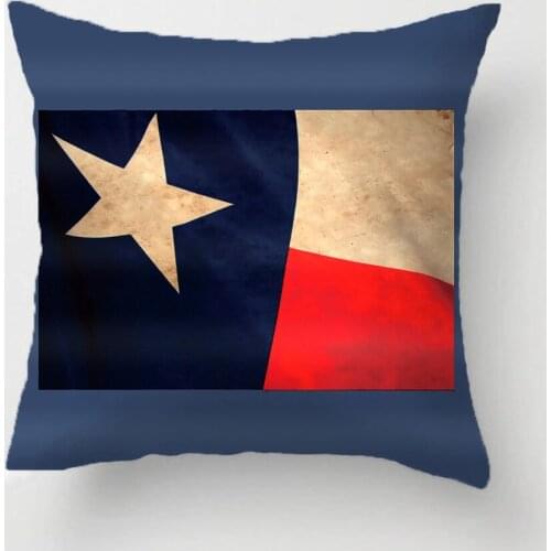 Vintage Texas Flag Pillow Decorative Cushion Cover Pillow Case Customize Gift High-Quility By Lvsure For Sofa Seat Pillowcase