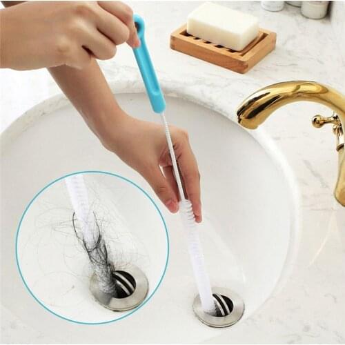 1Pcs Shower Drain Hair Catcher Stopper Clog Sink Strainer Bathroom Accessories Cleaning Protector Filter Strap Pipe Hook