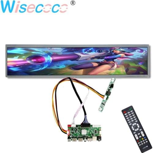 24 Inch Supermarket Arcade Cabinet LCD Module 1920*360 Shelf Edge Ultra Wide Stretched Bar IPS Screen SD with Remote Control