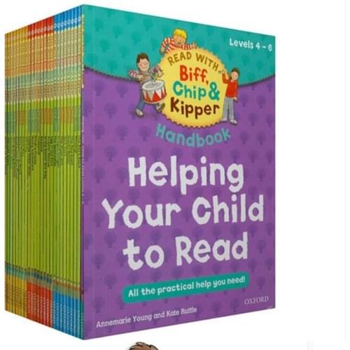25 book/set 4-6 level Oxford reading tree Chip&Kipper hand book Helping Your Child practical kids English Picture book