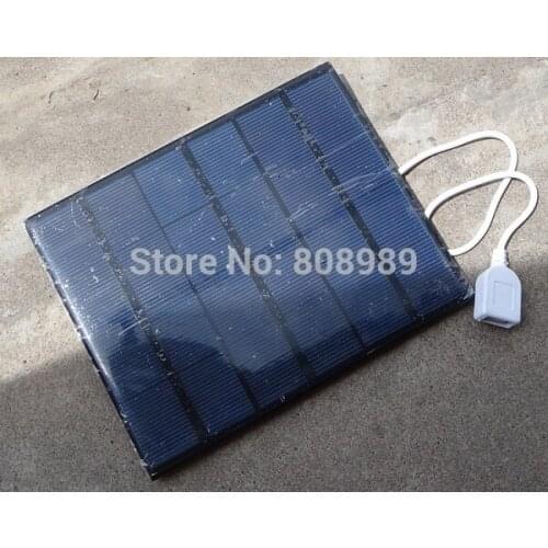 3.5W 6V Solar Charger Solar Cell Polycrystalline Solar Panel Charger DIY Solar Mobile Charger Wholesale 10pcs/lot Free Shipping