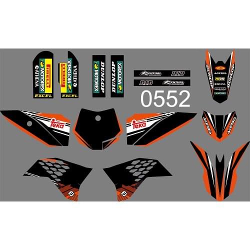 3M 0552 Motorcycle Team Graphic & Backgrounds Decal Stiker Kits for KTM 50 2009 2010 2011 2012 2013