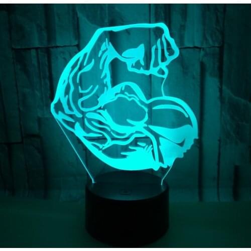 3d Led Stereo Vision Night Light Colorful Touch 3d Nightlight Lovely cartoon childrens toys Kids Lamp Christmas Decorations