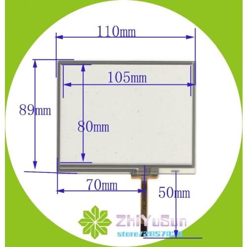 5inch 050067 4 lins Touch Screen For GPS CAR 110mm*89mm touchsensor 110*89 touchglass digitizer this is compatible Industr