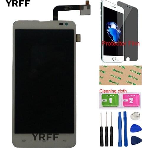 5'' Mobile LCD Display For Fly EVO Tech 4 Quad IQ4514 LCD Display Touch Screen Digitizer Full For Fly IQ4514 Quad Protector Film