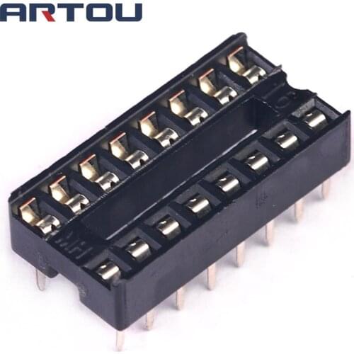 50PCS IC Integrated Circuit 16 Pin DIP IC Sockets