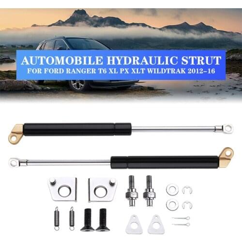 2pcs Car Rear Gate Strut Shock Gas Slow Down Left and Right For Ford Ranger T6 Xl Px Xlt Wildtrak 2012 2013 2014 2015 2016