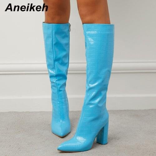 Женские высокие ботинки Aneikeh China At AliExpress