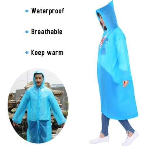New Universal Disposable Raincoat Adult Emergency Waterproof Hood Poncho Travel Camping Rain Coat Clear Rainwear Suit