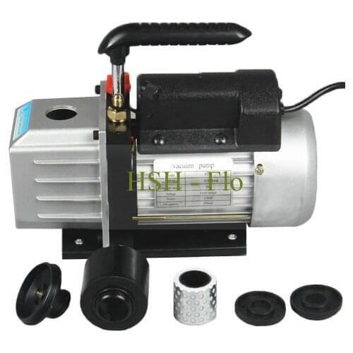 Two Stage Dual Voltage Adjustable 110V/220V 60HZ 2CFM, 1/4 HP Air Conditioning Rotary Vacuum Pump for HVAC