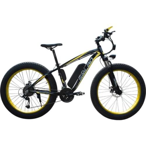 Fat Tires Electric Snow Bike 7 Speed Two Wheels Electric bicycles 26 inch 36V 350W 8Ah Electric Mountain Bicycle Double Brake
